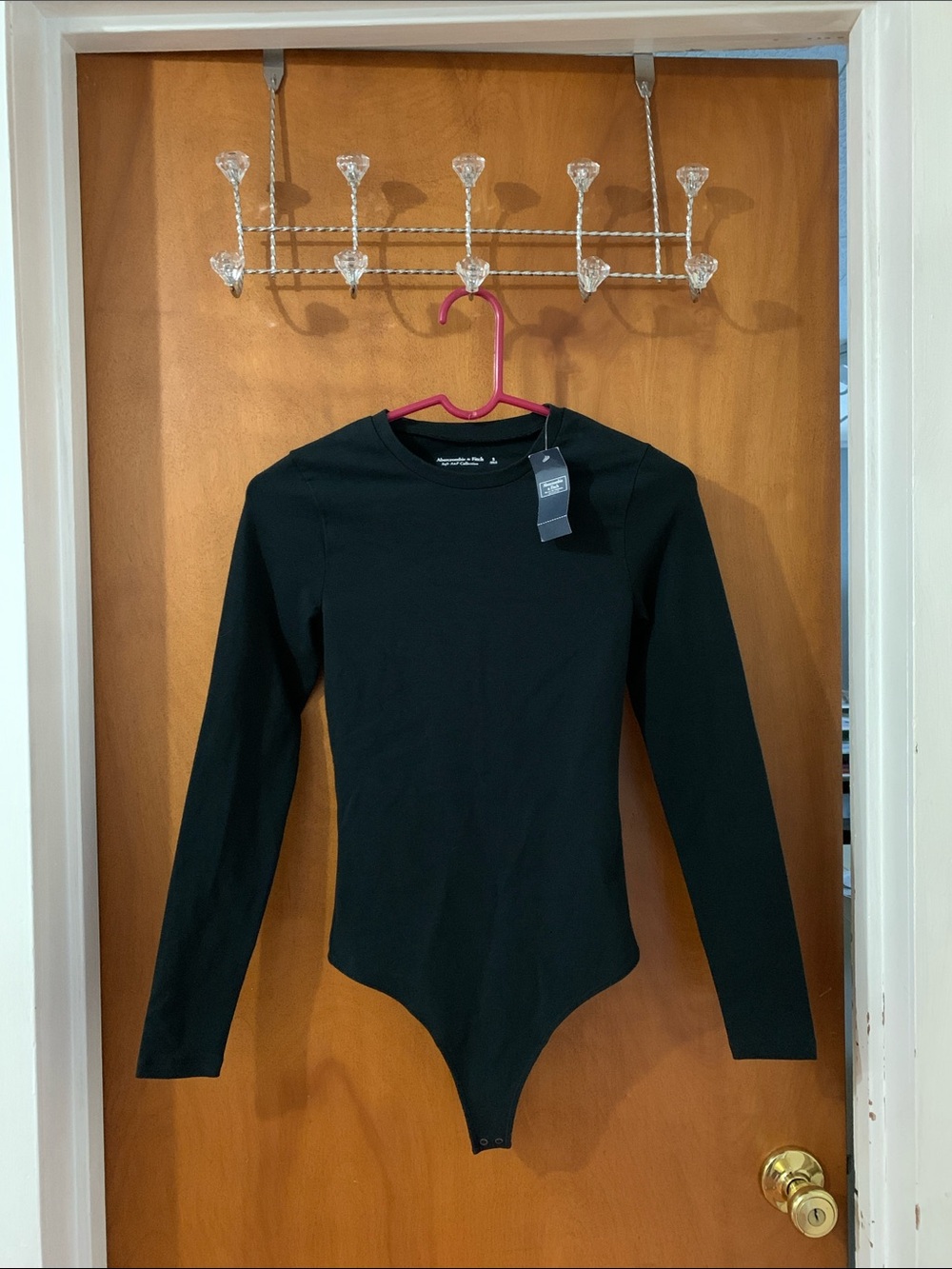 Abercrombie Long Sleeve Crewneck Bodysuit - Black